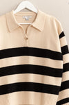 Collared Stripe Sweater