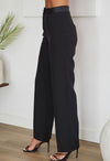 Trouser with Faux Leather trim