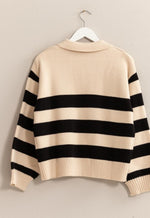 Collared Stripe Sweater