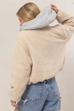 Hoodie Sherpa Puffer Jacket