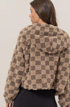 Sherpa Checkered Pattern Jacket