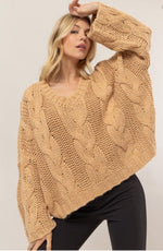 Cableknit Oversized Sweater