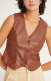 Faux Leather Vest