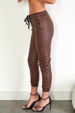 Chocolate Faux Jogger