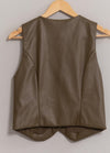 Faux Leather Vest