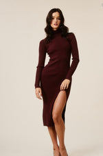 Malbec Ribbed Dress