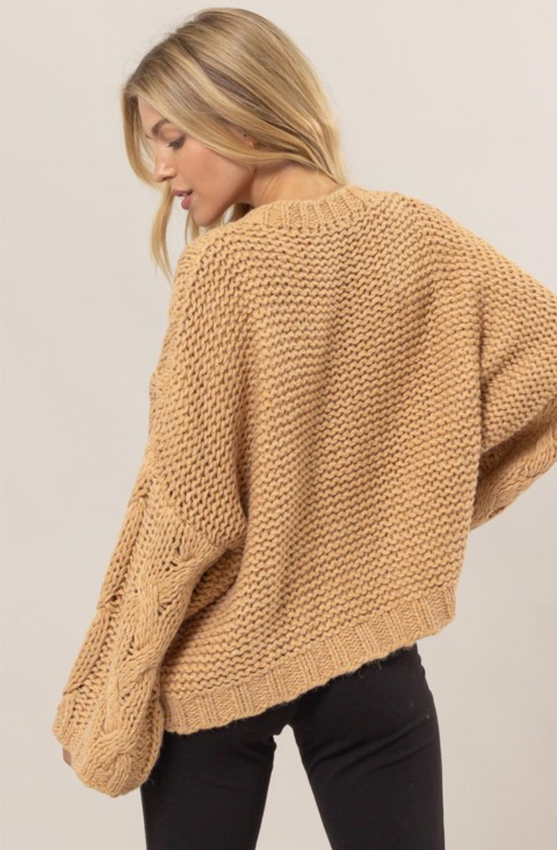 Cableknit Oversized Sweater