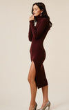 Malbec Ribbed Dress