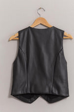 Faux Leather Vest