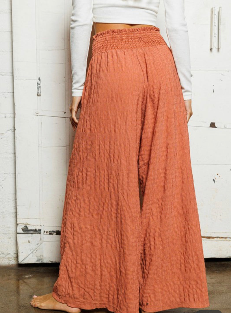 Ariana Smocked Wide Leg Pant