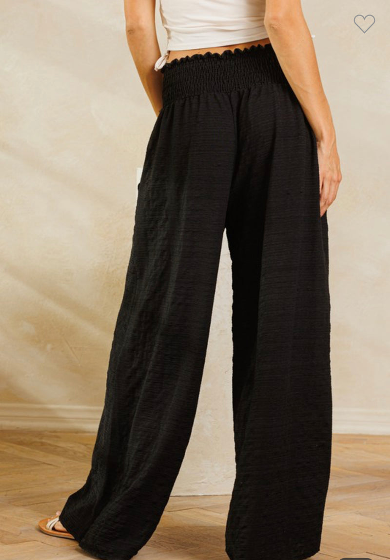 Ariana Smocked Wide Leg Pant