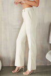 Ivory Trouser Pant w/ Side Slit