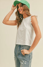 Round Neck Ruffle top